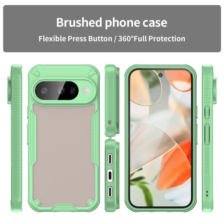 For Google Pixel 10 Armor Glaze PC Hybrid TPU Phone Case(Green) - Google Cases by buy2fix | Online Shopping UK | buy2fix