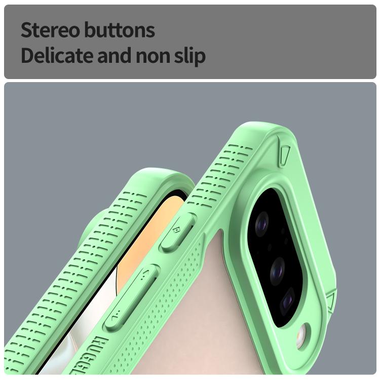 For Google Pixel 10 Armor Glaze PC Hybrid TPU Phone Case(Green) - Google Cases by buy2fix | Online Shopping UK | buy2fix