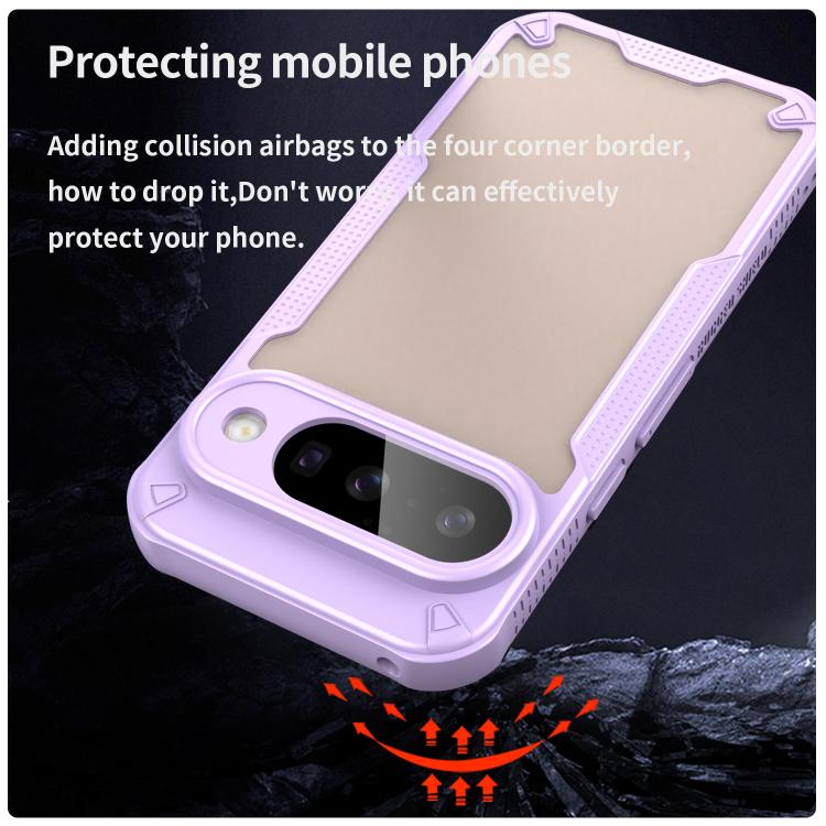 For Google Pixel 10 Armor Glaze PC Hybrid TPU Phone Case(Purple) - Google Cases by buy2fix | Online Shopping UK | buy2fix