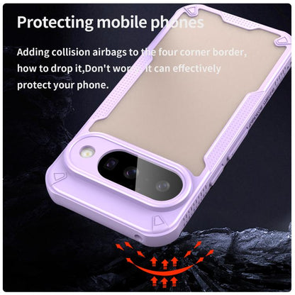 For Google Pixel 10 Armor Glaze PC Hybrid TPU Phone Case(Purple) - Google Cases by buy2fix | Online Shopping UK | buy2fix