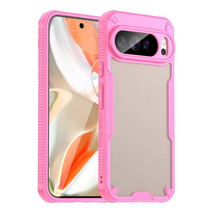 For Google Pixel 10 Pro XL Armor Glaze PC Hybrid TPU Phone Case(Pink) - Google Cases by buy2fix | Online Shopping UK | buy2fix