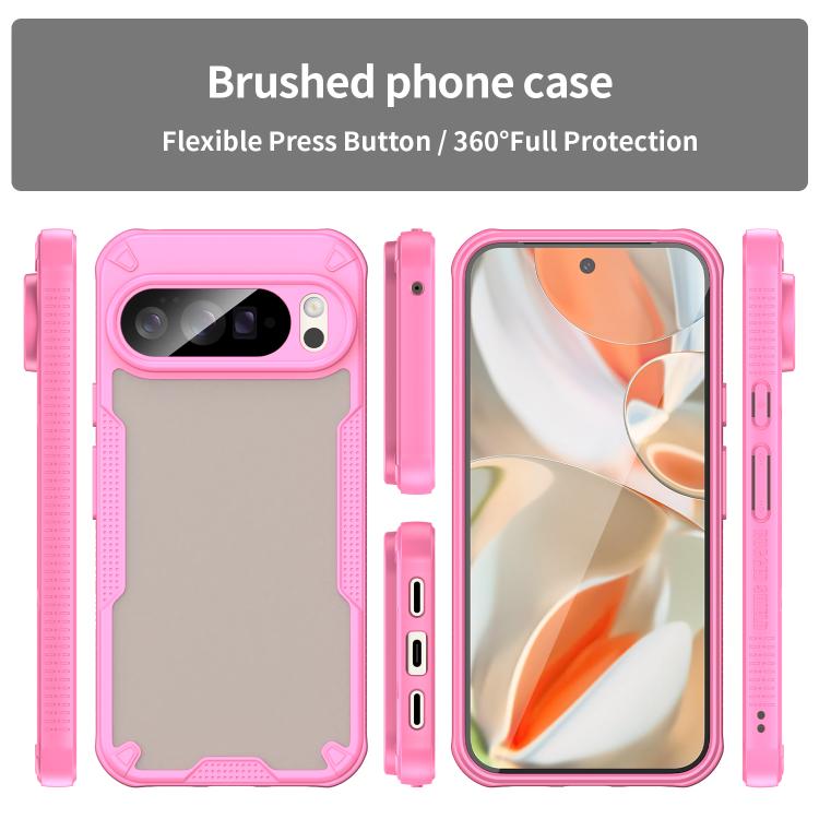 For Google Pixel 10 Pro XL Armor Glaze PC Hybrid TPU Phone Case(Pink) - Google Cases by buy2fix | Online Shopping UK | buy2fix