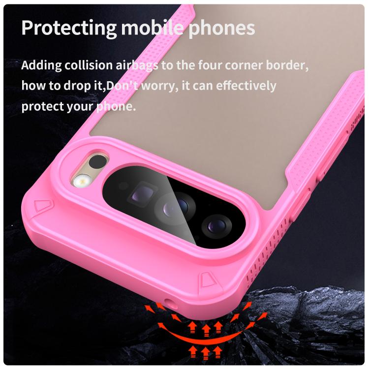 For Google Pixel 10 Pro XL Armor Glaze PC Hybrid TPU Phone Case(Pink) - Google Cases by buy2fix | Online Shopping UK | buy2fix