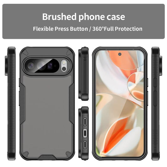 For Google Pixel 10 Pro XL Armor Glaze PC Hybrid TPU Phone Case(Black) - Google Cases by buy2fix | Online Shopping UK | buy2fix