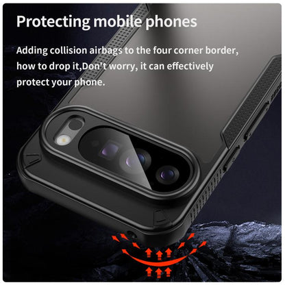 For Google Pixel 10 Pro XL Armor Glaze PC Hybrid TPU Phone Case(Black) - Google Cases by buy2fix | Online Shopping UK | buy2fix