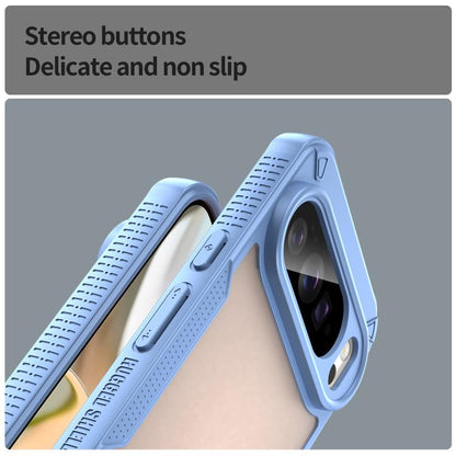 For Google Pixel 10 Pro XL Armor Glaze PC Hybrid TPU Phone Case(Blue) - Google Cases by buy2fix | Online Shopping UK | buy2fix