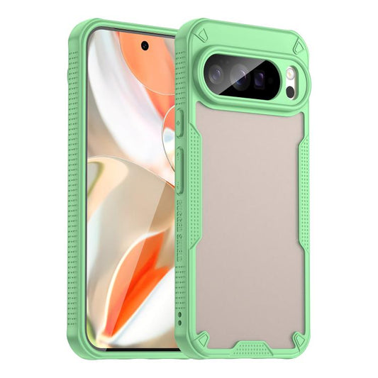 For Google Pixel 10 Pro XL Armor Glaze PC Hybrid TPU Phone Case(Green) - Google Cases by buy2fix | Online Shopping UK | buy2fix