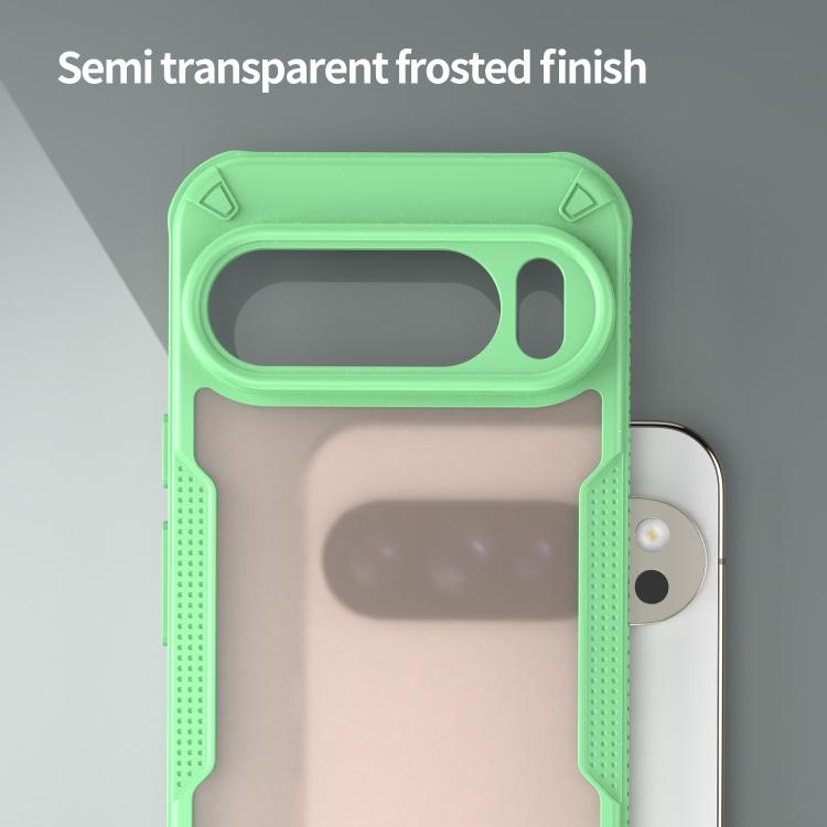 For Google Pixel 10 Pro XL Armor Glaze PC Hybrid TPU Phone Case(Green) - Google Cases by buy2fix | Online Shopping UK | buy2fix