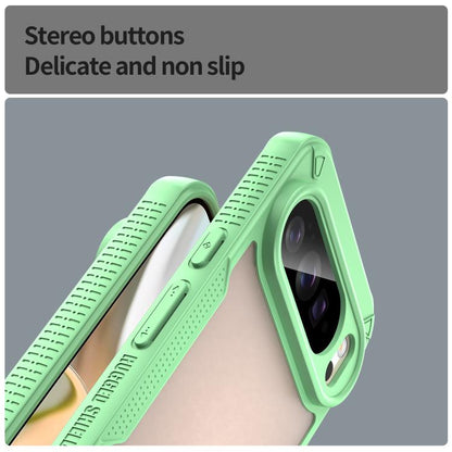 For Google Pixel 10 Pro XL Armor Glaze PC Hybrid TPU Phone Case(Green) - Google Cases by buy2fix | Online Shopping UK | buy2fix