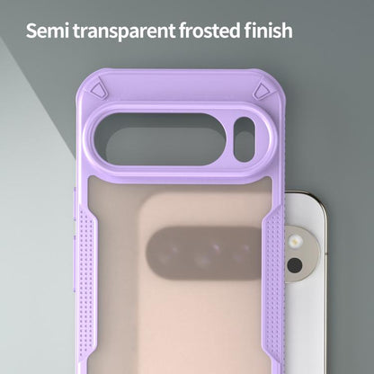 For Google Pixel 10 Pro XL Armor Glaze PC Hybrid TPU Phone Case(Purple) - Google Cases by buy2fix | Online Shopping UK | buy2fix