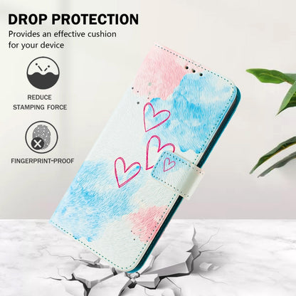 For iPhone 16e Art Colored Drawing Pattern Leather Phone Case(LOVE ME) - iPhone 16e Cases by buy2fix | Online Shopping UK | buy2fix