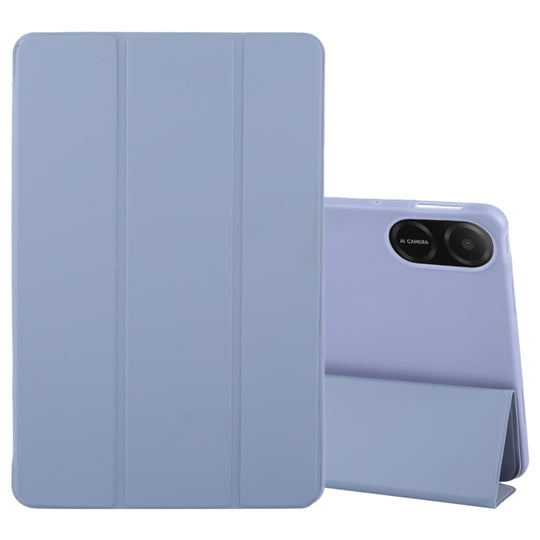For Honor Pad X8b / X8a / X9 Tri-fold Silicone Leather Tablet Case(Lavender)