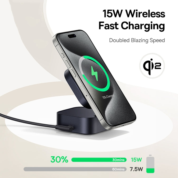 Baseus OS PicoGo Qi2 67W 2 in 1 Magnetic Wireless Charger with 1m Type-C to Type-C Elbow Data Cable(Black) - Wireless Charger by Baseus | Online Shopping UK | buy2fix