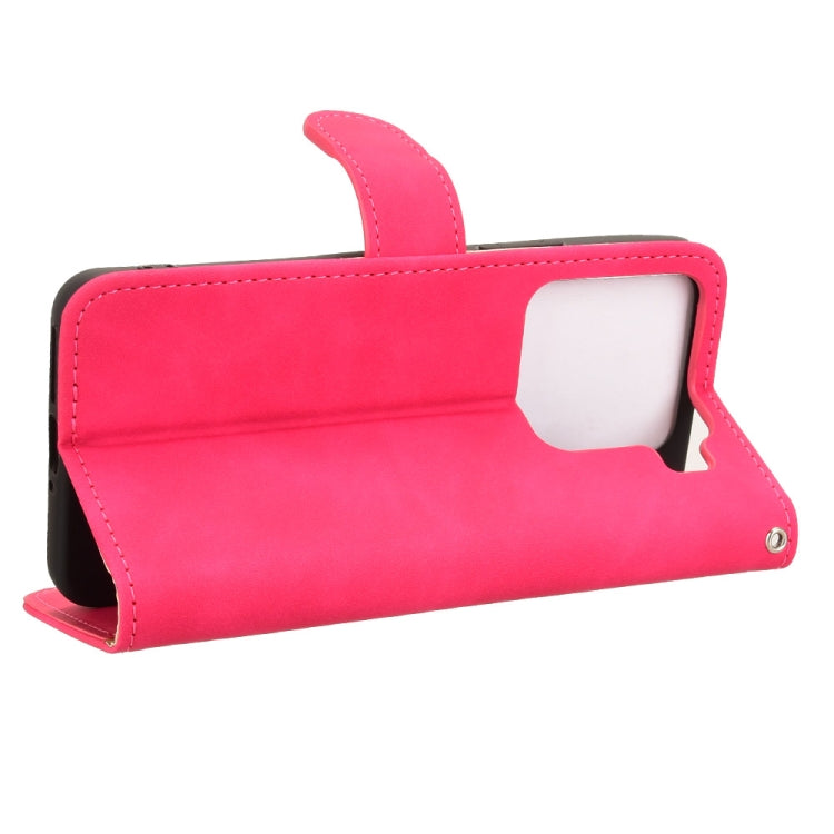For Xiaomi 15 Skin Feel Magnetic Flip Leather Phone Case(Rose Red) - 15 Cases by buy2fix | Online Shopping UK | buy2fix