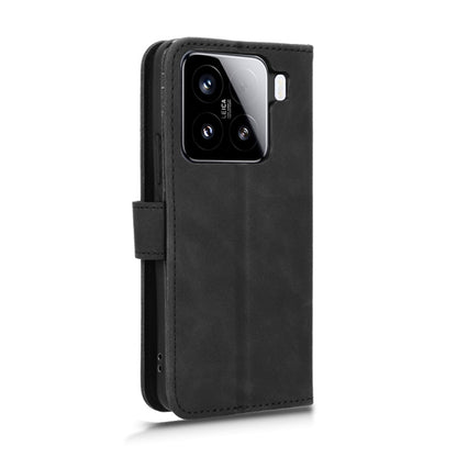 For Xiaomi 15 Pro Skin Feel Magnetic Flip Leather Phone Case(Black) - 15 Pro Cases by buy2fix | Online Shopping UK | buy2fix