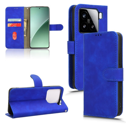 For Xiaomi 15 Pro Skin Feel Magnetic Flip Leather Phone Case(Blue) - 15 Pro Cases by buy2fix | Online Shopping UK | buy2fix