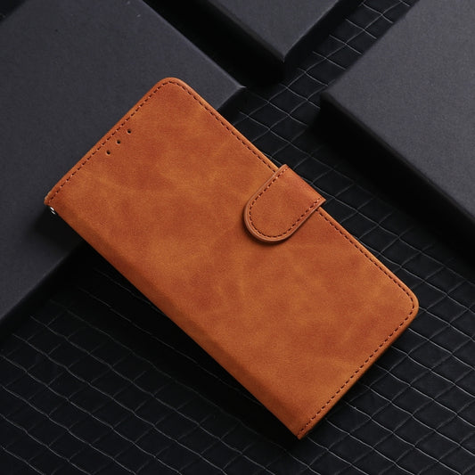 For Xiaomi 15 Pro Skin Feel Magnetic Flip Leather Phone Case(Brown) - 15 Pro Cases by buy2fix | Online Shopping UK | buy2fix