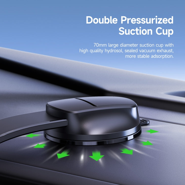 DUZZONA V5 Pro 15W Qi2 Car Magnetic Wireless Charger Phone Holder(Transparent) - Wireless Charger Holders by DUZZONA | Online Shopping UK | buy2fix