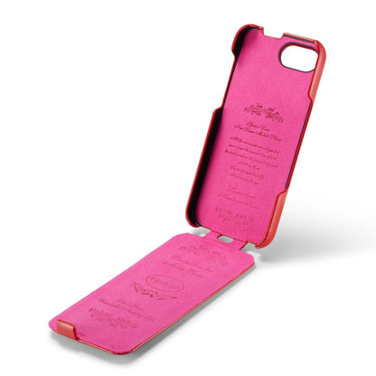 For iPhone 16e Fierre Shann 64 Texture Vertical Flip PU Leather Phone Case(Red) - iPhone 16e Cases by FIERRE SHANN | Online Shopping UK | buy2fix