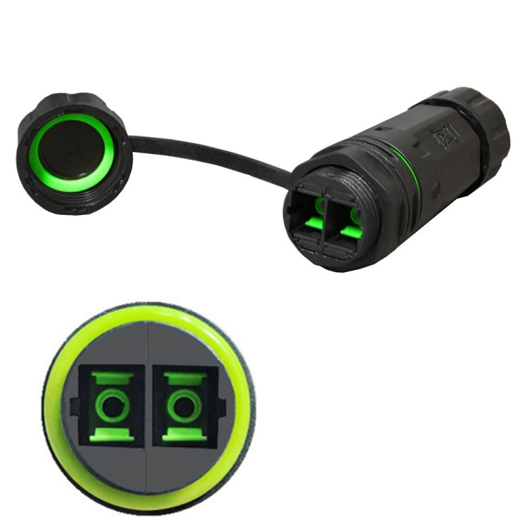 IP68 Waterproof LC SC Fiber Optical Coupler/Adaptor, Model:SC Dual Core by buy2fix