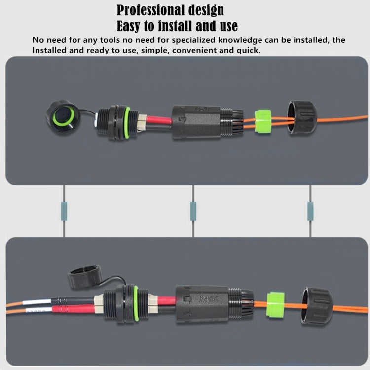 IP68 Waterproof LC SC Fiber Optical Coupler/Adaptor, Model:SC Single Core by buy2fix