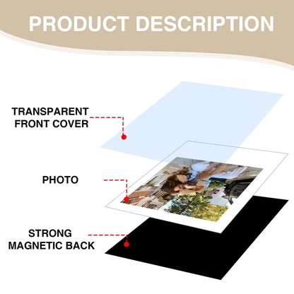 5pcs Magnetic Picture Photo Bag  Album Frame, Size:7 inch(White) -  by buy2fix | Online Shopping UK | buy2fix