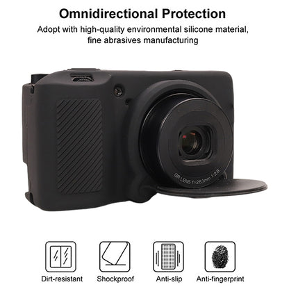 For Ricoh GR III Soft Silicone Protective Case(Black) - Protective Case by buy2fix | Online Shopping UK | buy2fix