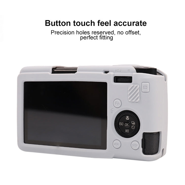 For Ricoh GR III Soft Silicone Protective Case(Grey) - Protective Case by buy2fix | Online Shopping UK | buy2fix