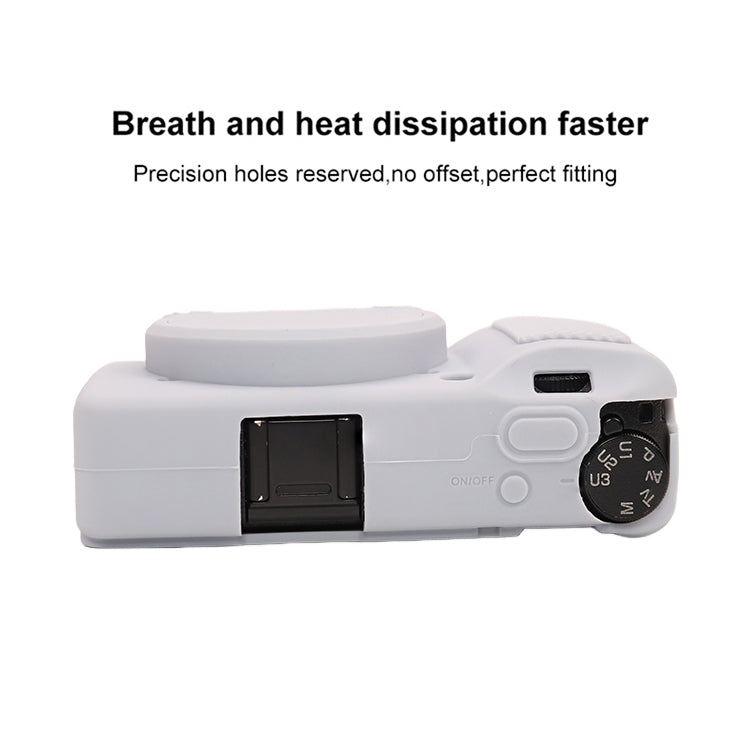 For Ricoh GR III Soft Silicone Protective Case(Grey) - Protective Case by buy2fix | Online Shopping UK | buy2fix