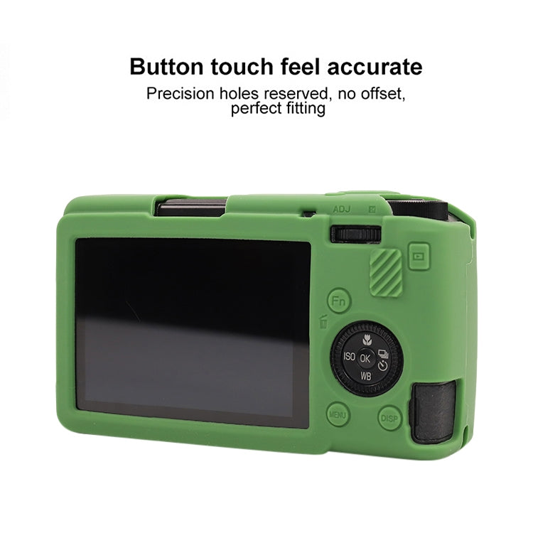 For Ricoh GR III Soft Silicone Protective Case(Green) - Protective Case by buy2fix | Online Shopping UK | buy2fix