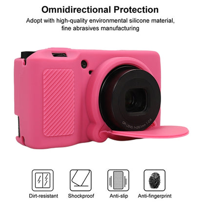 For Ricoh GR III Soft Silicone Protective Case(Rose Red) - Protective Case by buy2fix | Online Shopping UK | buy2fix