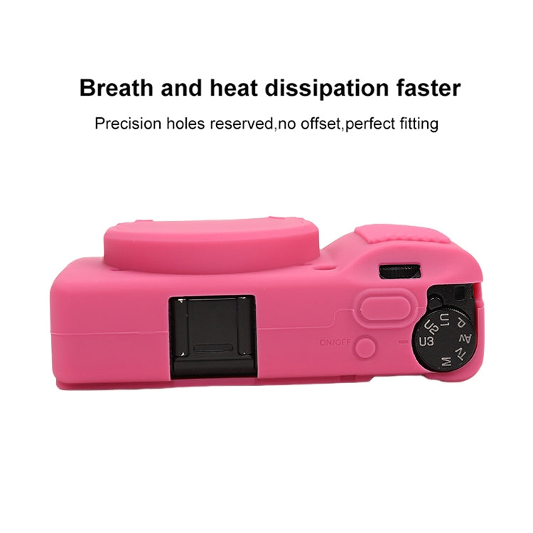 For Ricoh GR III Soft Silicone Protective Case(Rose Red) - Protective Case by buy2fix | Online Shopping UK | buy2fix