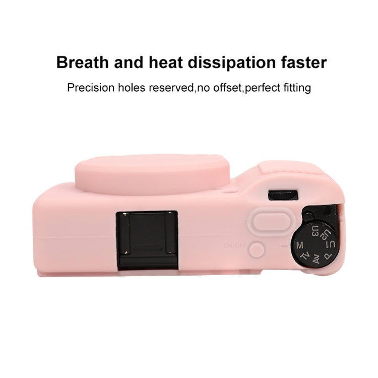 For Ricoh GR III Soft Silicone Protective Case(Sweet Smoke Pink) - Protective Case by buy2fix | Online Shopping UK | buy2fix