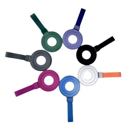 Metal Magsafe Magnetic Ring Silicone Band Phone Holder(Blue) - Ring Holder by buy2fix | Online Shopping UK | buy2fix