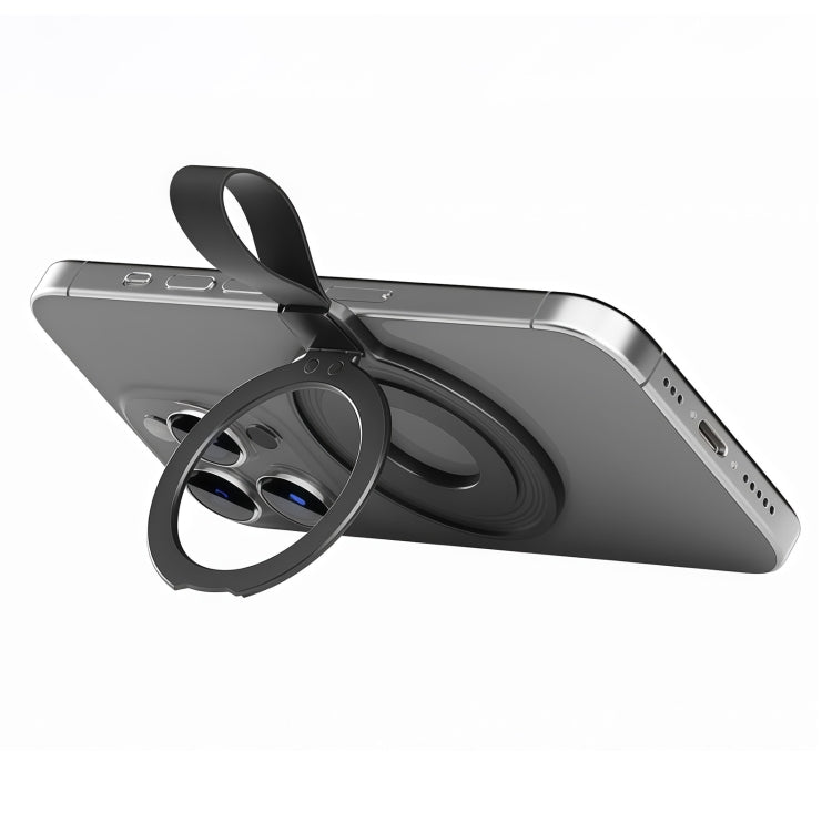 Metal Magsafe Magnetic Ring Silicone Band Phone Holder(Green) - Ring Holder by buy2fix | Online Shopping UK | buy2fix