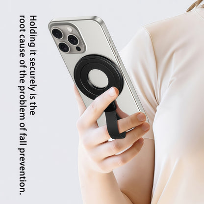 Metal Magsafe Magnetic Ring Silicone Band Phone Holder(Green) - Ring Holder by buy2fix | Online Shopping UK | buy2fix