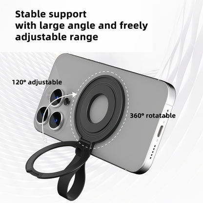 Metal Magsafe Magnetic Ring Silicone Band Phone Holder(Green) - Ring Holder by buy2fix | Online Shopping UK | buy2fix