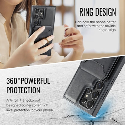 For Samsung Galaxy S24 Ultra 5G MAGKING K1 MagSafe Detachable Wallet RFID Back Cover Phone Case(Black) - Galaxy S24 Ultra 5G Cases by MAGKING | Online Shopping UK | buy2fix