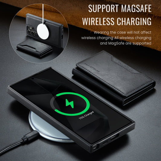 For Samsung Galaxy S24 Ultra 5G MAGKING K2 Series MagSafe RFID Card Bag Detachable Phone Case(Black) - Galaxy S24 Ultra 5G Cases by MAGKING | Online Shopping UK | buy2fix