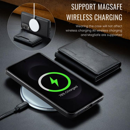 For Samsung Galaxy S25 Edge 5G MAGKING K2 Series MagSafe RFID Card Bag Detachable Phone Case(Black) - Galaxy S25 Edge 5G Cases by MAGKING | Online Shopping UK | buy2fix