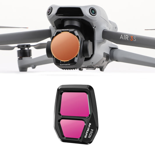 For DJI Air 3S Sunnylife Camera Lens Filter, Filter:ND64 - Lens Filter by Sunnylife | Online Shopping UK | buy2fix