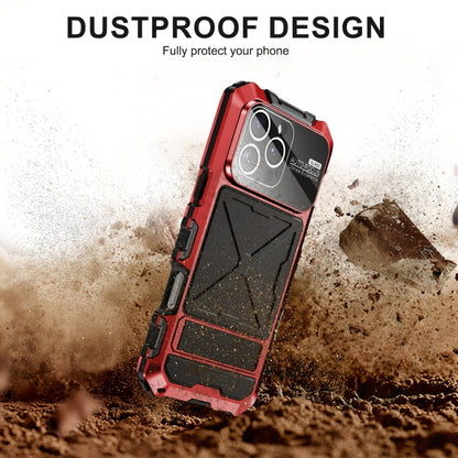 For iPhone 16 Pro Max Life Waterproof Dustproof Shockproof Phone Case(Red) - iPhone 16 Pro Max Cases by buy2fix | Online Shopping UK | buy2fix