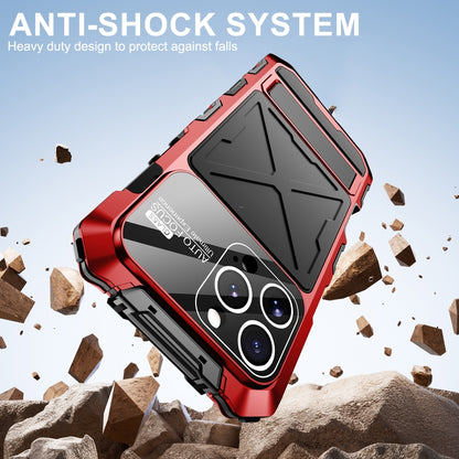 For iPhone 16 Pro Max Life Waterproof Dustproof Shockproof Phone Case(Red) - iPhone 16 Pro Max Cases by buy2fix | Online Shopping UK | buy2fix