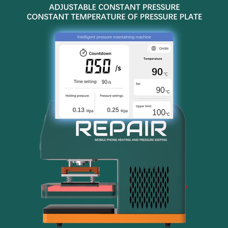 TBK 201P Frame / Screen / Back Cover Pressure Holding Machine with Built-in Vacuum Pump, Plug:EU Plug by TBK