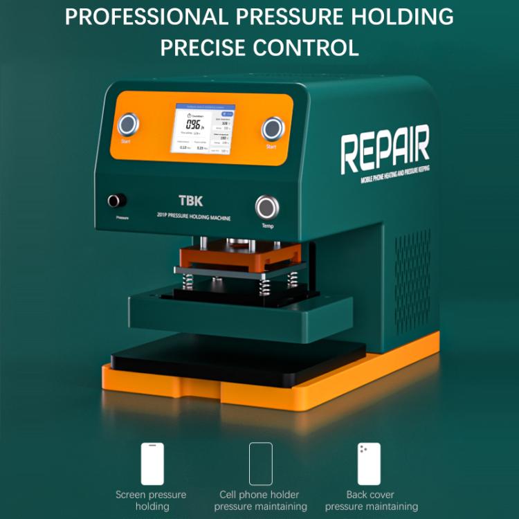 TBK 201P Frame / Screen / Back Cover Pressure Holding Machine with Built-in Vacuum Pump, Plug:AU Plug by TBK