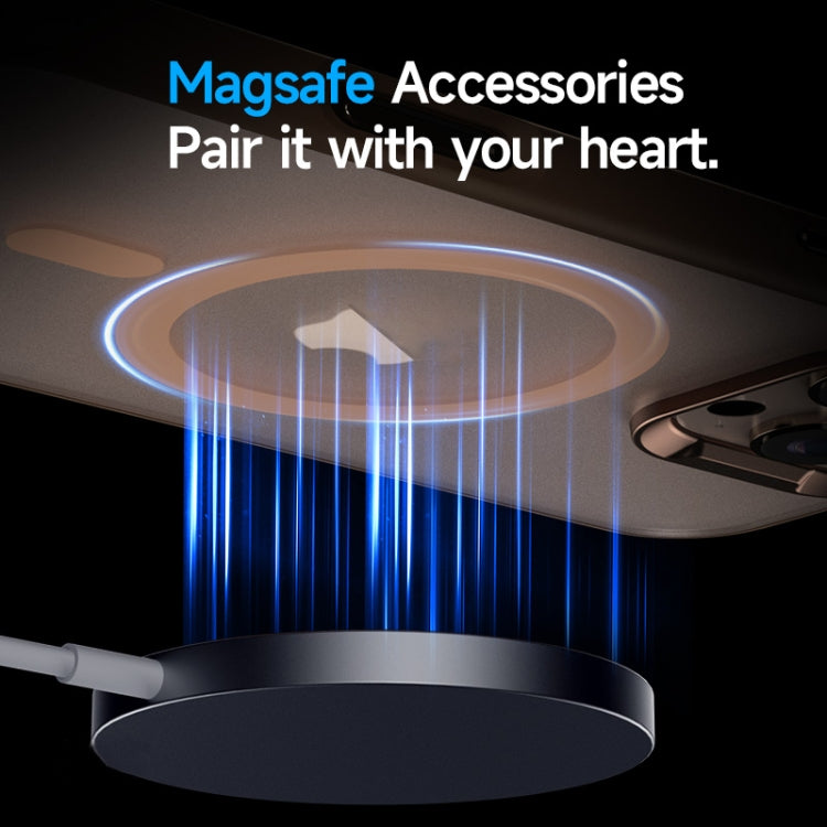 For iPhone 16 Pro Max SULADA Light Sand MagSafe Magnetic PC Hybrid TPU Phone Case(Gold) by SULADA