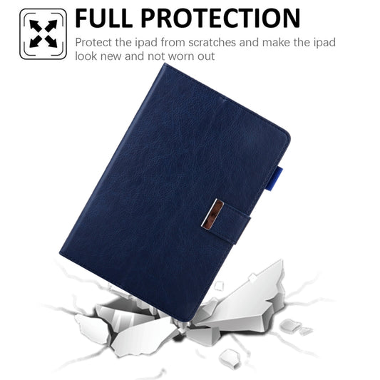 For iPad mini 6 / mini 2024 Hardware Buckle Deformation Holder Smart Leather Tablet Case(Royal Blue) - iPad mini 2024 Cases by buy2fix | Online Shopping UK | buy2fix
