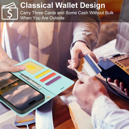 For Samsung Galaxy S25 5G Peony Flowers Imprint Leather Phone Case(Sky Blue) by buy2fix