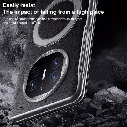 For Huawei Mate XT Ultimate Design SULADA Smart View Window MagSafe Magnetic Holder Leather Phone Case(Blue) - Huawei Cases by SULADA | Online Shopping UK | buy2fix