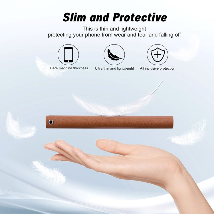 For iPhone 16e Ultra-thin Voltage Magnetic Buckle Leather Phone Case(Brown) - iPhone 16e Cases by buy2fix | Online Shopping UK | buy2fix